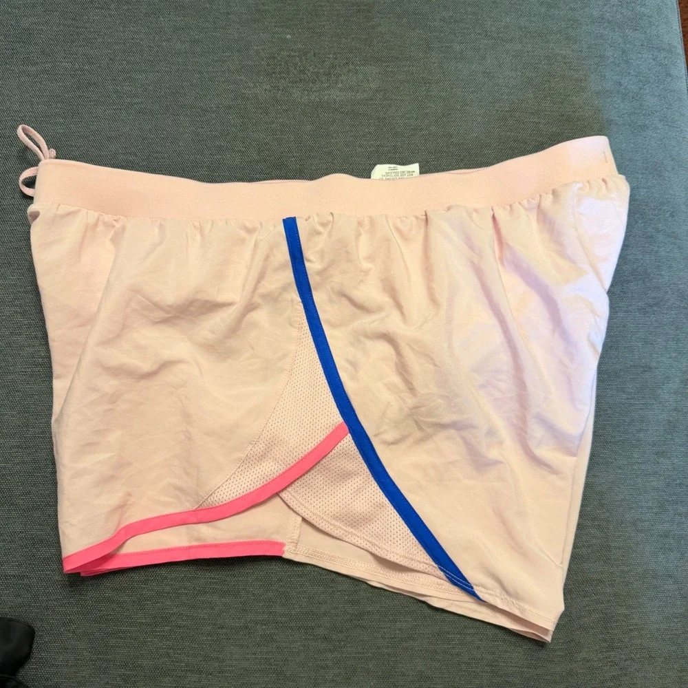 Under Armour HeatGear Fly By Running Shorts Pink Blue XL Loose Fit Athletic‎